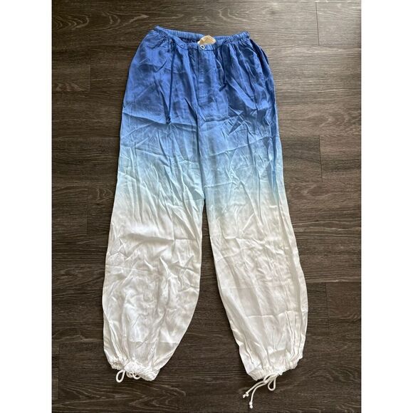 NWT Pippa The Label Blue & White Ombré Aster Pant Size Small - Picture 4 of 7